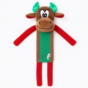 Large Christmas Moose Dog Toy